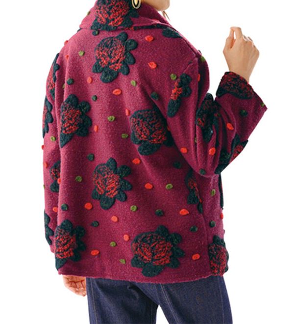 ルフラン（ルフラン）の「モチーフ自慢のあったかコート（ショートコート）」｜詳細画像