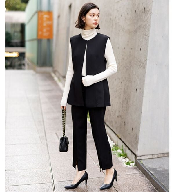 GeeRA（ジーラ）の「【入卒式/セレモニー】ペプラムベストセットアップスーツ（パンツスーツ）」｜詳細画像