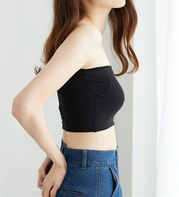 YU'NOW（ユナウ）の「カジュアルリブチューブブラ（ブラジャー）」｜詳細画像