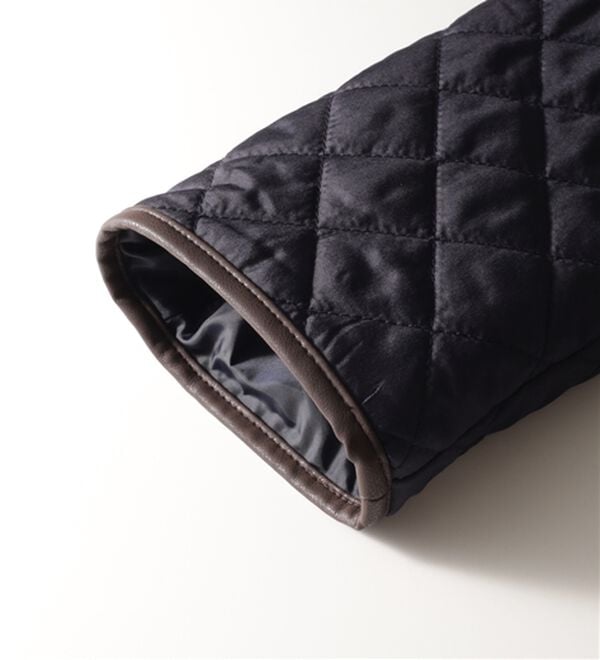 BELLUNA（ベルーナ）の「パイピング使い細見えキルトデザインコート（ロングコート）」｜詳細画像