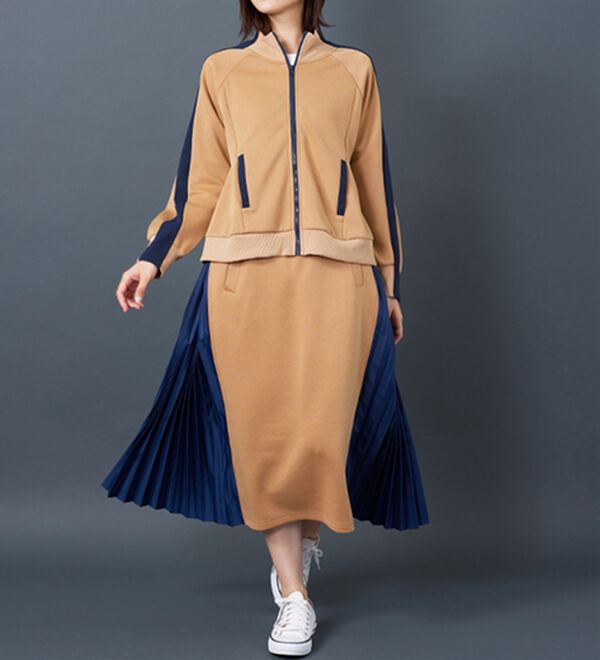 BELLUNA（ベルーナ）の「【Ｌａｇｒｉｌｕａ】配色ライン使いコクーンジャケット（その他ジャケット）」｜詳細画像