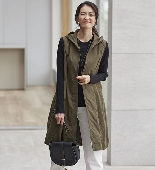 BELLUNA（ベルーナ）の「シンプルコーデに羽織るだけ！バルーンジレ（ジレ）」｜詳細画像