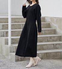 RANAN（ラナン）の「コクーンシルエットニットワンピ（ニットワンピース）」