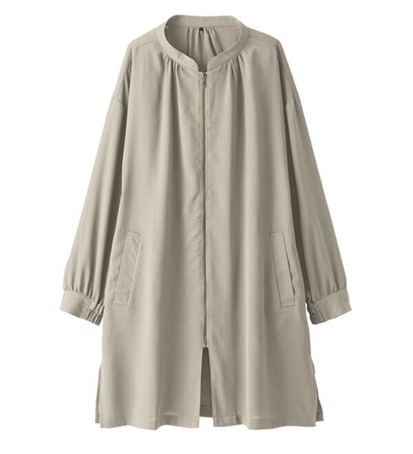 BELLUNA（ベルーナ）の「とろみ素材イージーケアロング丈ジャケット（その他ジャケット）」｜詳細画像