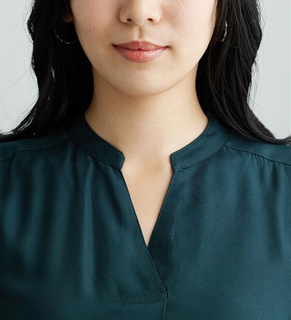 BELLUNA（ベルーナ）の「レーヨン素材スキッパーデザインワンピース（その他ワンピース）」｜詳細画像