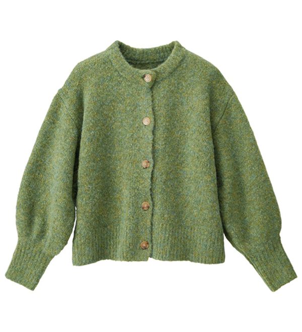 RANAN（ラナン）の「カラーショートカーディガン（ニットカーディガン）」｜詳細画像