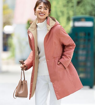 BELLUNA（ベルーナ）の「Ａｉｒｙ＆Ｗａｒｍ　フード取外しあったか軽量デザインコート（ロングコート）」