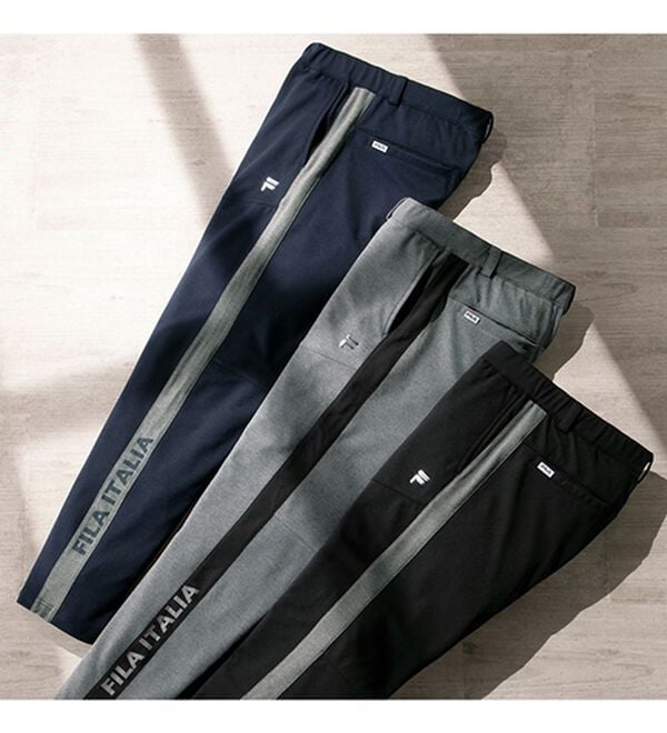 「＜フィラ＞のびのびニットテーパードパンツ（メンズフルレングスパンツ）」｜詳細画像