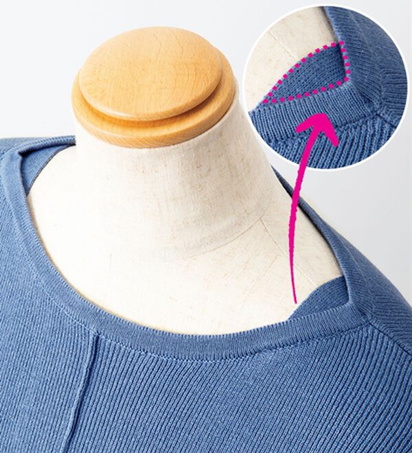 ルフラン（ルフラン）の「【３色組】綿１００％！美人見えニットプルオーバー（ニット・セーター）」｜詳細画像