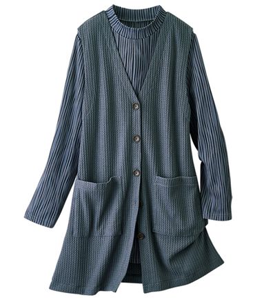 ルフラン（ルフラン）の「ジャカード素材チュニック＆ベストセット（アンサンブル）」