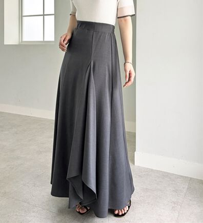 GeeRA（ジーラ）の「ラッフルフレアロングスカート（ロングスカート）」