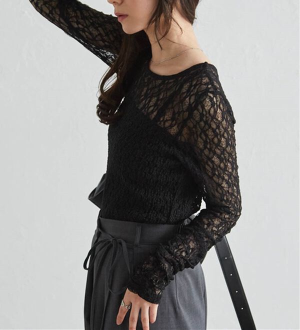 RANAN（ラナン）の「パッチワークレースT（カットソー）」｜詳細画像