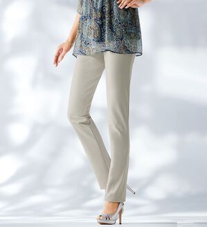 BELLUNA（ベルーナ）の「日本製抗菌防臭ハイテンションストレートパンツ（フルレングスパンツ）」｜詳細画像