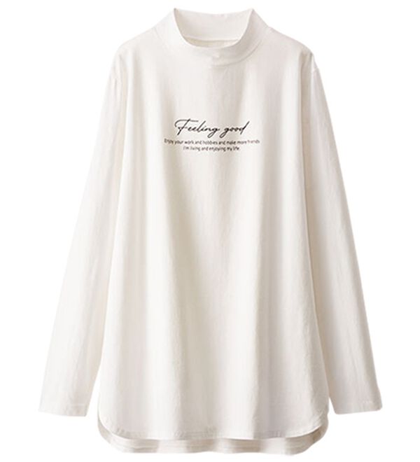 BELLUNA（ベルーナ）の「綿１００％ロゴデザインプルオーバー（カットソー）」｜詳細画像