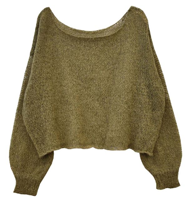 新品♡ラフェティッシュ　ターコイズ　ケーブルニット　セーター 長袖　モヘア　レア モヘアライクローゲージニット - ベルーナ【公式】