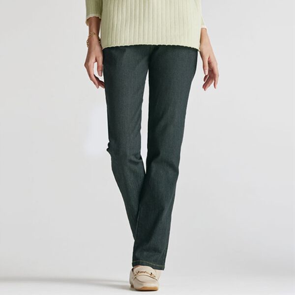 BELLUNA（ベルーナ）の「ぐんぐん伸びるデニムパンツ　ストレート（フルレングスパンツ）」｜詳細画像