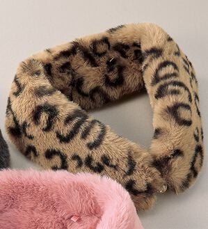 BELLUNA（ベルーナ）の「キラキラマグネットファーティペット（ストール・スカーフ・マフラー）」｜レオパード