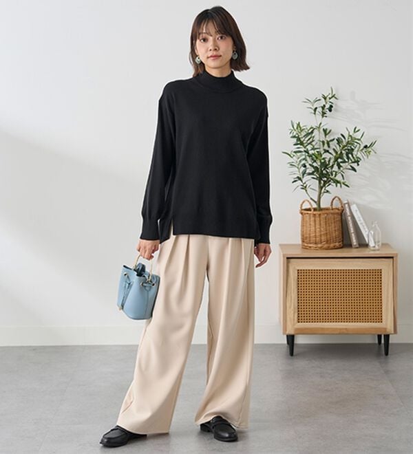 BELLUNA（ベルーナ）の「＜極み編＞肌心地ふんわりハイネックニット（ニット・セーター）」｜詳細画像