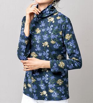 VINNO（ヴィノ）の「＜ＭＵＬＨＯＵＳＥ＞超長綿プリントプルオーバー（カットソー）」｜詳細画像