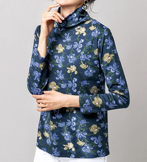 VINNO（ヴィノ）の「＜ＭＵＬＨＯＵＳＥ＞超長綿プリントプルオーバー（カットソー）」｜詳細画像