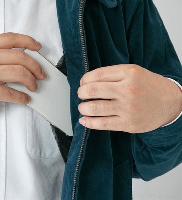 「＜コムルヴァン・オム＞ストレッチコーデュロイ上品ブルゾン（メンズブルゾン）」｜詳細画像