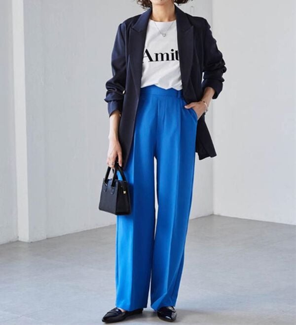 RANAN（ラナン）の「【選べる２丈】機能付！美脚シルエットセンタープレスワイドパンツ（フルレングスパンツ）」｜詳細画像