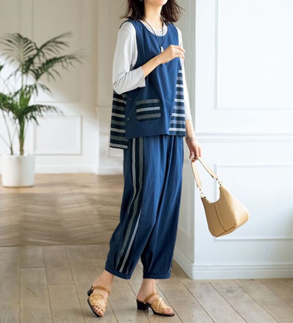 ルフラン（ルフラン）の「さらり涼やか大人のセットアップ＜オリアス＞（セットアップ）」｜詳細画像