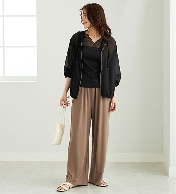 BELLUNA（ベルーナ）の「レース素材カップ付タンクトップ（タンクトップ・キャミソール）」｜詳細画像