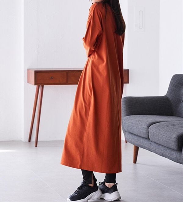 RANAN（ラナン）の「【レギンス付】＜ＢＣ＞綿１００％オーバーシルエットワンピース（その他ワンピース）」｜詳細画像