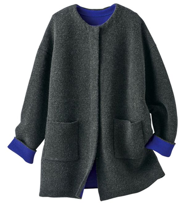 BELLUNA（ベルーナ）の「フォックス入り配色ニットコーディガン（その他ジャケット）」｜詳細画像