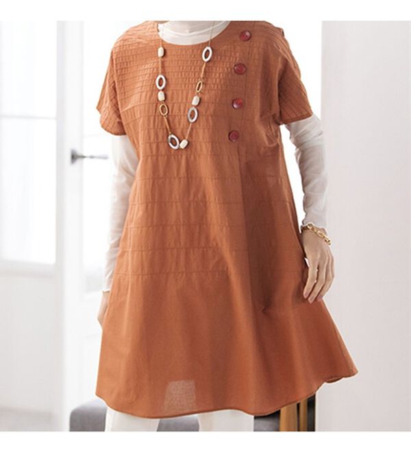 ルフラン（ルフラン）の「ピンタック素材チュニック（チュニック）」｜詳細画像