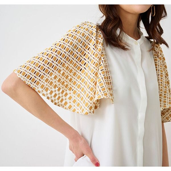 RANAN（ラナン）の「異素材スリーブブラウス（ブラウス）」｜詳細画像