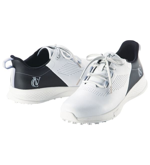 「＜コムルヴァン・オム＞幅広スパイクレスシューズ（メンズウォーキングシューズ）」｜ホワイト