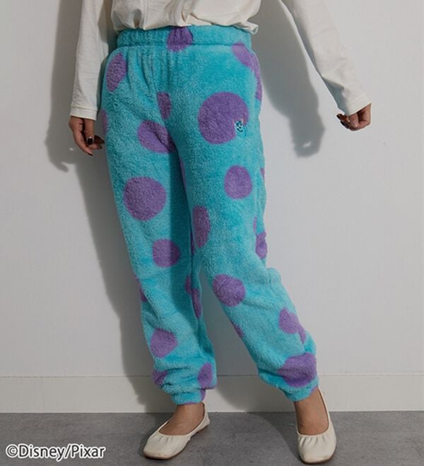 BELLUNA（ベルーナ）の「＜Ｄｉｓｎｅｙ＞【モンスターズ・インク（サリー）】両面ボアパンツ（※ポンチョ別売り）（その他パンツ）」｜詳細画像