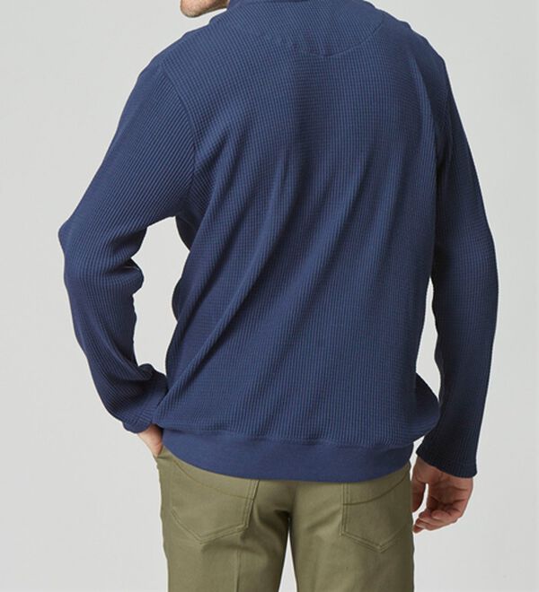 「重ね着いらずのダブル衿トレーナー（メンズトレーナー）」｜詳細画像