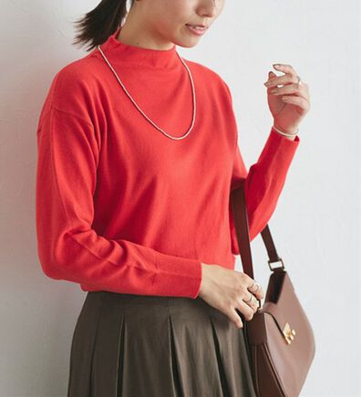 Pierrot（ピエロ）の「ハイネックシンプルニット（ニット・セーター）」