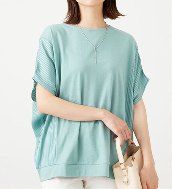 BELLUNA（ベルーナ）の「サイドシャドーストライプ切替チュニック（チュニック）」｜詳細画像