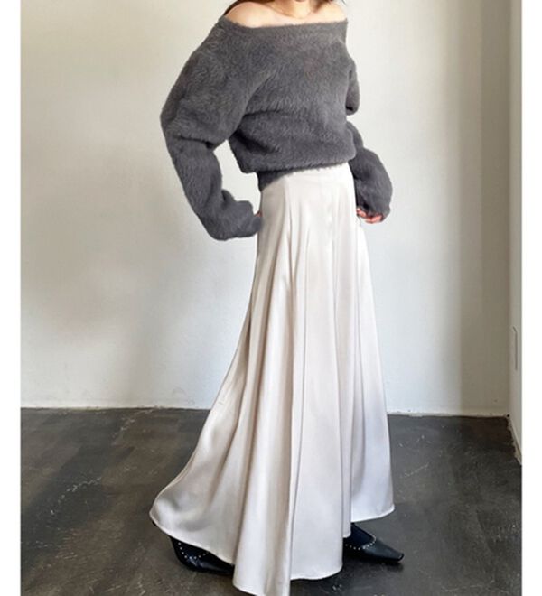 GeeRA（ジーラ）の「【YOUING.】オフショルフェザーヤーンニット（ニット・セーター）」｜詳細画像