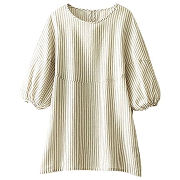 BELLUNA（ベルーナ）の「柔らか綿麻ボリューム袖ブラウス（ブラウス）」｜詳細画像