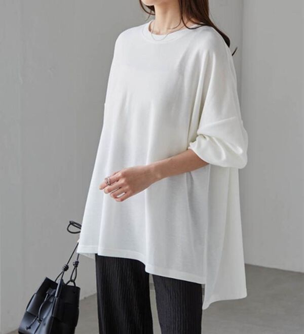 RANAN（ラナン）の「オーバーサイズスウェットＴ（カットソー）」｜詳細画像