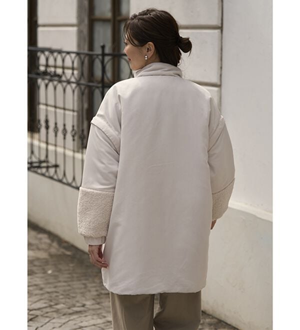 BELLUNA（ベルーナ）の「ベストにもなる！はっ水ヤク混中わたビッグコート（ハーフコート）」｜詳細画像