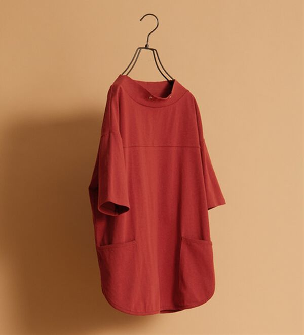 BELLUNA（ベルーナ）の「抗菌防臭綿１００％切替デザインプルオーバー（カットソー）」｜詳細画像