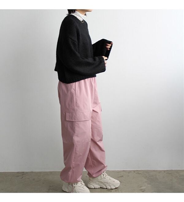GeeRA（ジーラ）の「裾ドロストカーゴパンツ（フルレングスパンツ）」｜詳細画像