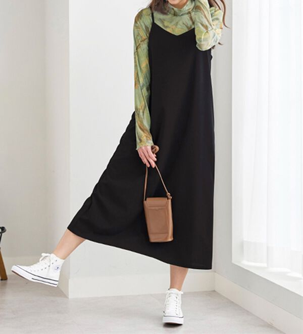 BELLUNA（ベルーナ）の「シアープルオーバー付！ワンピースアンサンブル（その他ワンピース）」｜詳細画像