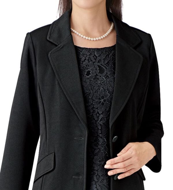 「【３点セット】洗えるストレッチフォーマル３点セット（ブラックフォーマル（喪服・礼服））」｜詳細画像