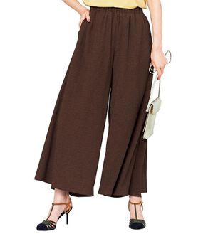 VINNO（ヴィノ）の「ストレッチ素材・楊柳ラクかるパンツ（その他パンツ）」｜ブラウン