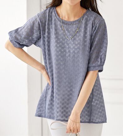 BELLUNA（ベルーナ）の「ラッセルレースパフ袖アンサンブル（アンサンブル）」