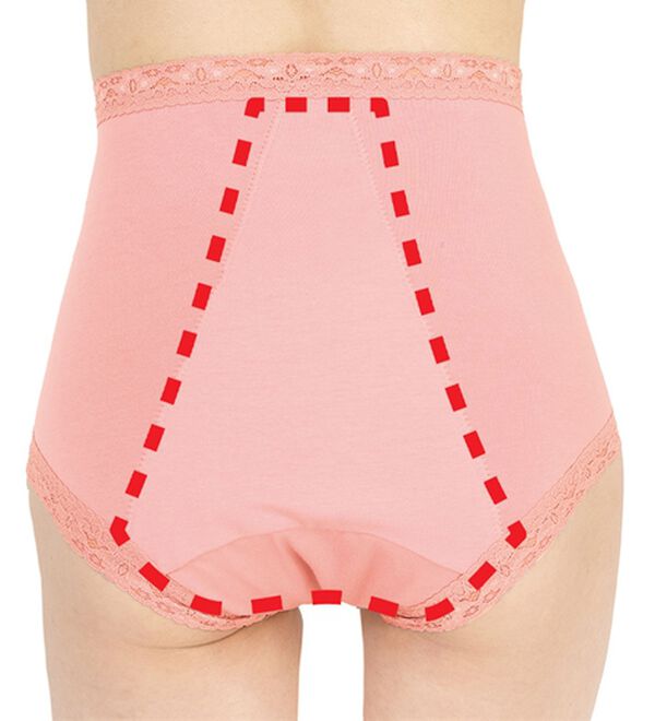 「【４色組】腰まで安心！尿漏れパッド対応ショーツ（安心ショーツ）」｜詳細画像