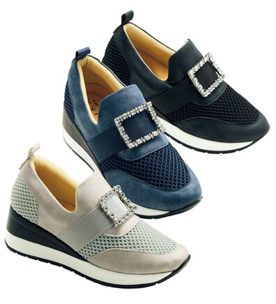 BELLUNA（ベルーナ）の「４Ｅビジューバックル厚底スニーカー（スニーカー）」