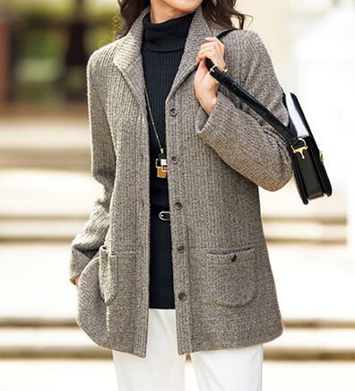 BELLUNA（ベルーナ）の「起毛素材切替デザインジャケット（その他ジャケット）」